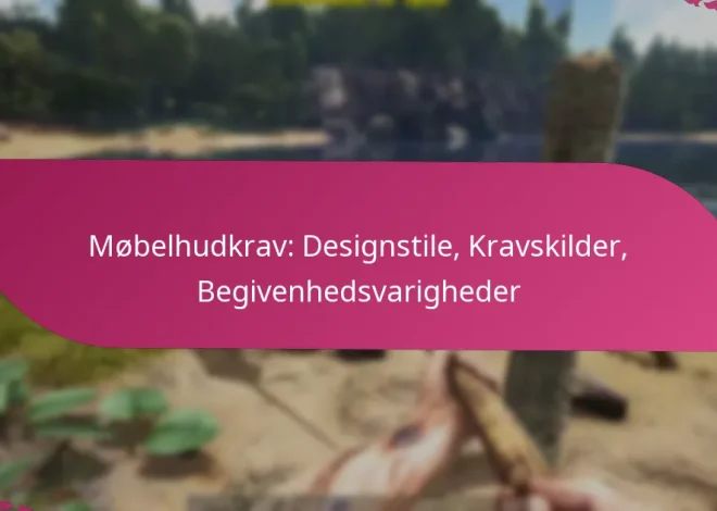 Møbelhudkrav: Designstile, Kravskilder, Begivenhedsvarigheder