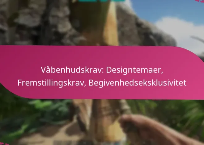 Våbenhudskrav: Designtemaer, Fremstillingskrav, Begivenhedseksklusivitet