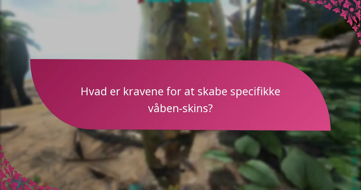 Hvilke begivenheder tilbyder eksklusive våben-skins?