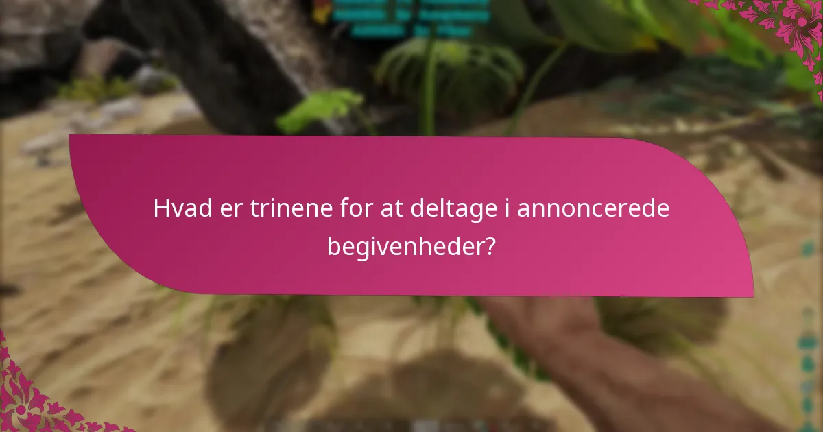 Hvad er trinene for at deltage i annoncerede begivenheder?