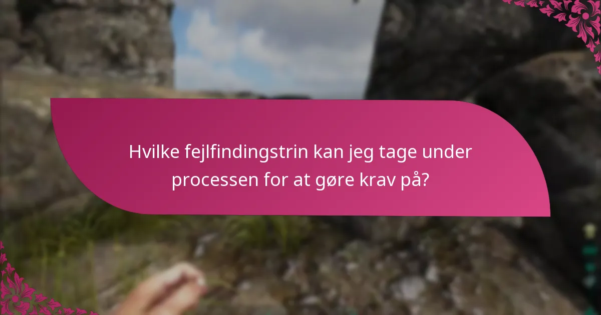 Hvad er de potentielle risici i processen for at gøre krav på?